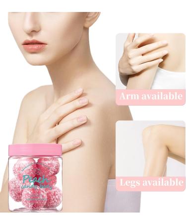 Peach Candy Sugar Body Scrub Exfoliating Body Scrub Fights Acne Fine Lines & Wrinkles Brightens Skin Moisturizing & Deep Cleansing Softens & Nourishes Skin For - Buy Online on GoSupps.com