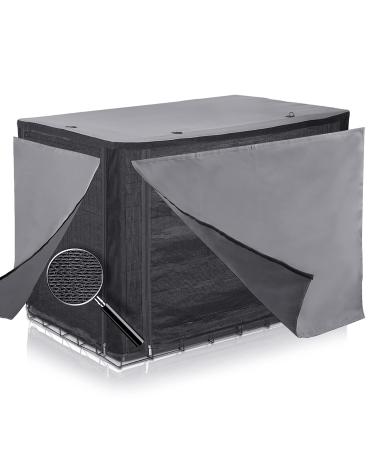 Dog Crate Cover for Pet Kennel: 42 Inch Double Door Wire Crate Covers for Sunblock Summer Outside & Winter Warm - Not cage 42INCH