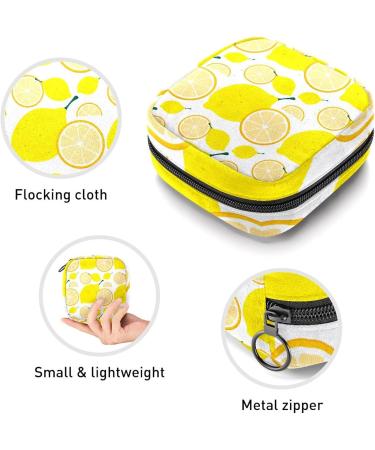 Anna Cowper Lemon Yellow Menstrual Storage Bag - Portable Period Pouch for Sanitary Napkins, Nursing Pads, Tampons - 1Pcs Multi-Colored - Buy Online on GoSupps.com