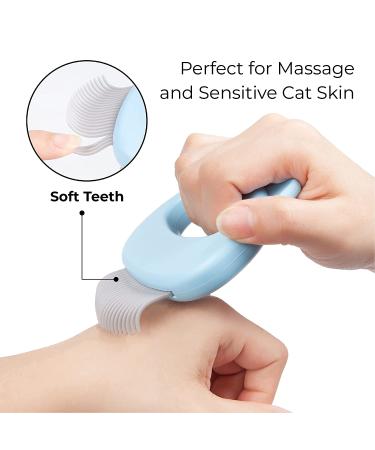 Blue Sky Blue Cat Massage Comb - Relaxing Grooming Tool for Cats - Buy Online on GoSupps.com