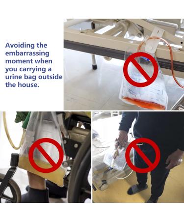 Premium Urine Bag Cover & Catheter Drainage Bag Holder - Hidden Thigh Design with Quick Lock & Interior Fuse Closure for Secure Comfort - Buy Online on GoSupps.com