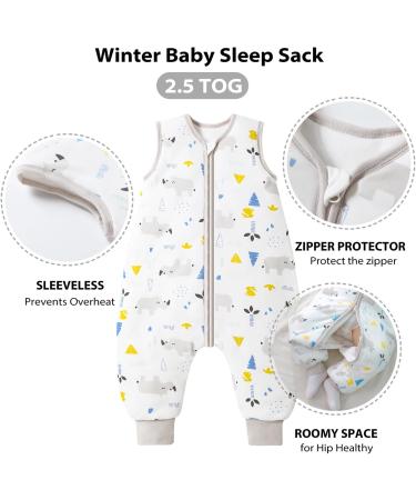 Mosebears Baby Sleeping Bag 2.5 Tog | All Year Round Organic Cotton | Various Sizes - Buy Online on GoSupps.com