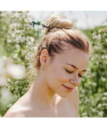 Shop Lurrose Chinese Hair Stick & Pearl Hairpin | Retro Opal Hair Jewelry for Women & Girls - Buy Online on GoSupps.com