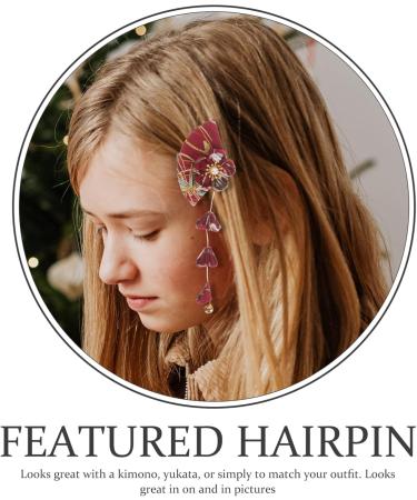 Didiseaon Wedding Decor Flower Hair Accessories Japanese Style Hair Clips Hair Barrette Tassel Flower Hairpin Traditional Tsumami Bobby Pin for Graduation Wedding Party Bridal Hair Clip - Buy Online on GoSupps.com