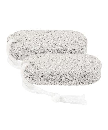 Pierre Pour Pieds Pierre de Soin des Pieds - Pierre Ponce Naturelle Solide 2 Pi ces pour Talons Mains Corps Hommes Femmes