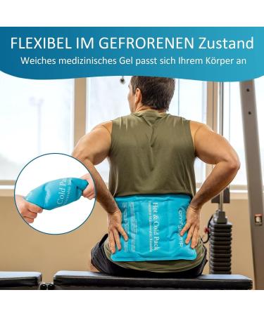 ComfyTemp Large Cooling Pads Gel - 27x37 cm Velcro Cold/Hot Compress for Shoulder Neck Back & Knees - Buy Online on GoSupps.com