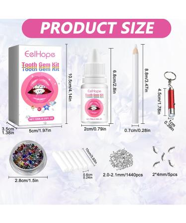 Tartar Jewelry Tarts Set | DIY Tooth Gem Kit with 1445 PCS - Enhance Your Smile with Tooth Jewelry & Glue - Buy Online on GoSupps.com