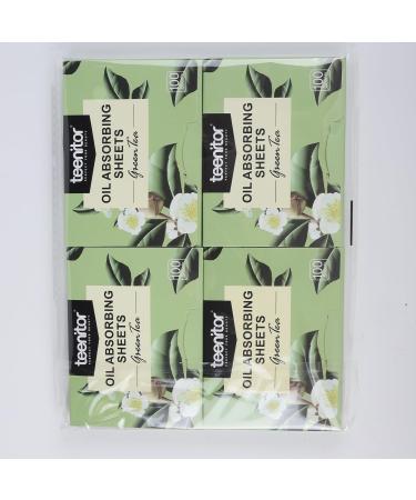 Teenitor 400 Counts Oil Blotting Sheets for face Blotting Paper for Oily Skin Care Green Tea Oil Absorbing Sheets Makeup Blotting Paper Facial Tissue Large 10cmx7cm - Buy Online on GoSupps.com