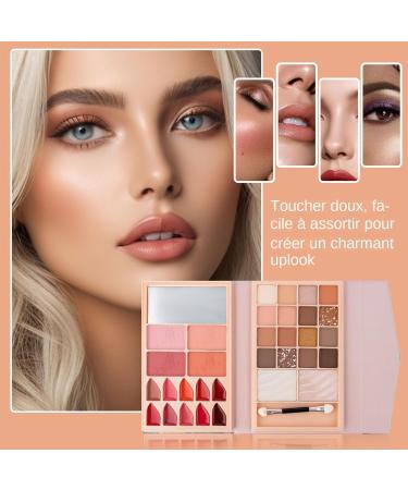  Mbiyhgta Cream Contour Highlighting Palette - Professional Colors Waterproof Kit | Long Lasting Pigmented Eyeshadow Palette Matte Glitter Pai Glitter - Buy Online on GoSupps.com