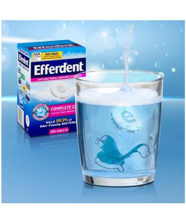 Efferdent Anti-Bacterial Denture Cleanser-126 Count - Buy Online on GoSupps.com