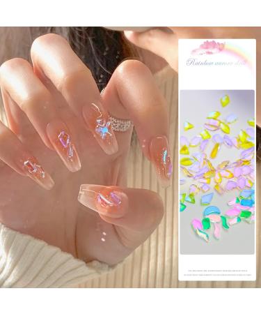 FEIlei 50Pcs Mixed Glass Crystal Hybrid Diamond Rhinestones Nail Art Decorations Drop Rhombus Flatback Stones 3D Gems - Buy Online on GoSupps.com