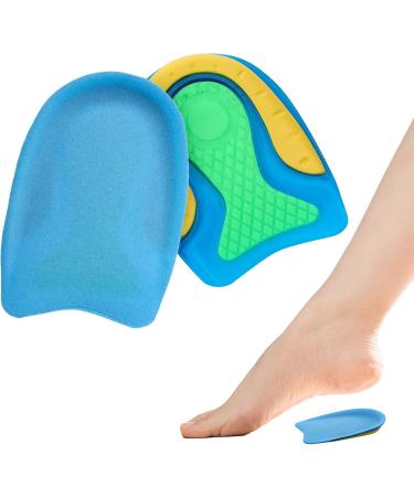 Sibba 4 Pcs Children Heel Cups - Arch Support Insoles for Comfort | Non-Slip Silicone Shoe Inserts | Breathable Cushion Sole Protectors for Little Sports - Buy Online on GoSupps.com