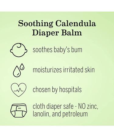 Earth Mama Organic Diaper Balm | EWG Verified, Petroleum & Fragrance-Free | Calendula for Sensitive Skin | 2-Fluid Ounce - Buy Online on GoSupps.com