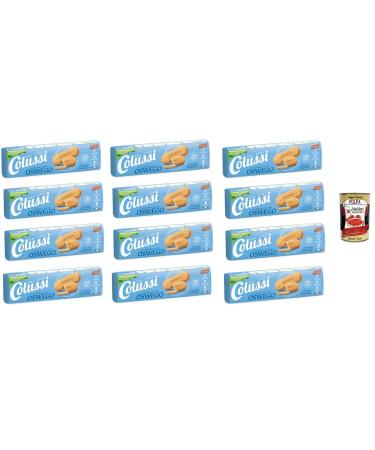 Italian Gourmet E.R. Colussi Gli Originali Biscotti OSVEGO Set of 12 Cookies OSVEGO 250 g + Italian Gourmet Tomato Pulp 400 g Tin