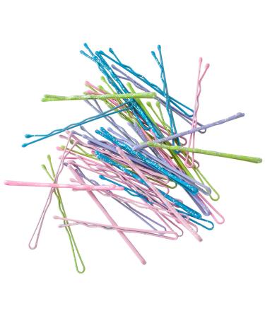 40 Colorful Glitter Hair Clips - 48mm with Storage Box | International Shipping Available - Buy Online on GoSupps.com