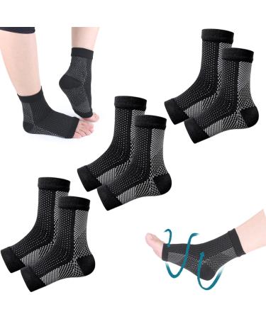 Ibdry compression socks only for at night compression stockings compression socks at night orthopedic compression socks compression socks for the night black 3PCs unit size