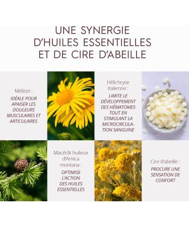Enea Sens - Baume de Soin SOS Arnica Bio - Douleurs Musculaires - Huiles Essentielles - Cire d'Abeille M l ze H lichryse Mac r t Huileux d'Arnica Montana - 30 ml - Fabriqu en France - Buy Online on GoSupps.com