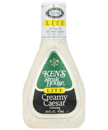 Ken's Foods Lite Creamy Caesar Salad Dressing, 16 oz