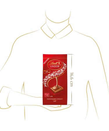 Lindt - Bag of LINDOR Individual Squares - Milk Chocolate 188 g - Buy Online on GoSupps.com