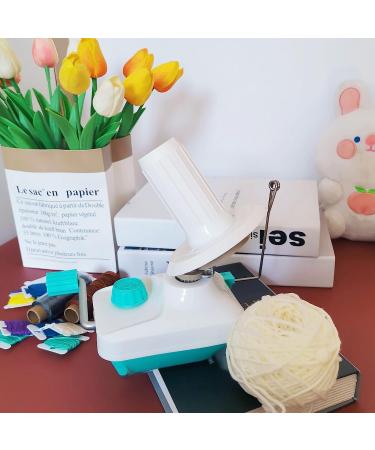 Hand Operated Yarn Ball Winder - Tabletop Clamp - Green Blue - Buy Online on GoSupps.com