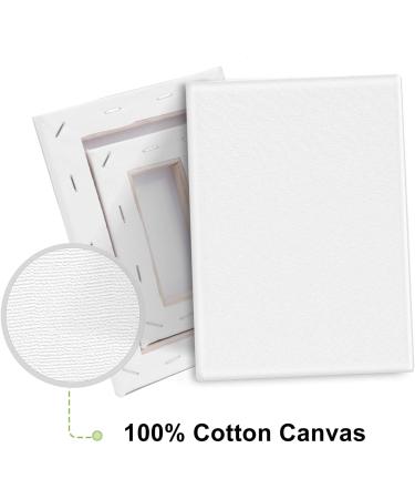 4 Pack Stretched Canvases for Oil & Acrylic Paint - 3x5, 5x7, 8x10, 10x12 Primed Canvas Blank Painting Set - Buy Online on GoSupps.com