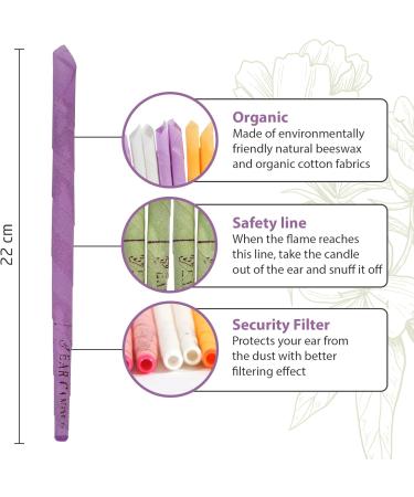 Incutex 20x Wax Ear Candles - Various Fragrances & Colors | Ear Cones for Natural Ear Care - Buy Online on GoSupps.com