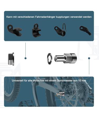 Buy EMTB Axis Adapter - Universal Bicycle Pendant Cup Adapter - M10 x 1.0 - Unisex Silver | International Shipping - Buy Online on GoSupps.com