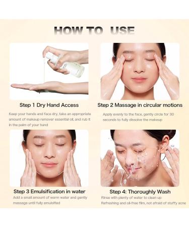 NAILKISS Cleansing Oil for Face 200ml - Plant-Based Makeup Remover & Blackhead Cleanser - Lightweight Pore Control for Sensitive Skin - Buy Online on GoSupps.com