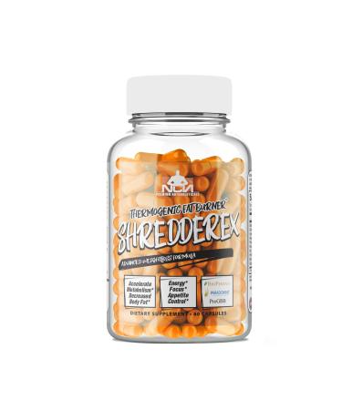 Thermogenic Weight Loss Supplement SHREDDEREX Fat Burner Lose Belly Fat for Women Metabolism Booster for Men Increased Strength Focus & Performance 60 Capsules - NCN Supps