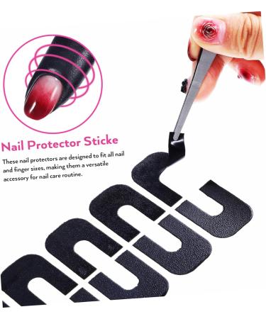 minkissy 500 Sheets protective film Nail Protector Cover patch sticker Protective agent nail Nail Tape tool protector nail polish care Silica gel Nail Polish Protector Sticker 3.00X2.50X0.10CMx5pcs As Shownx5pcs - Buy Online on GoSupps.com