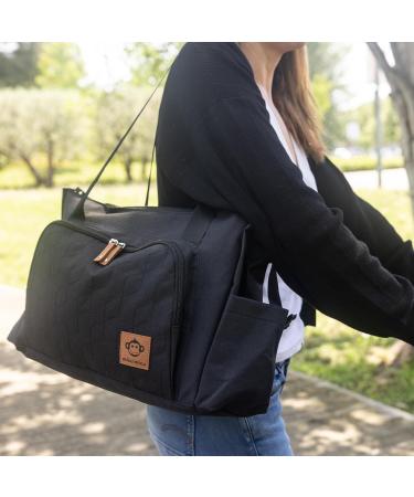 Micu Micu Wrap Bag Stroller with Diaper Pad - Large Capacity Waterproof Mommy & Clinic Bag | 50x14x30cm Black - Buy Online on GoSupps.com