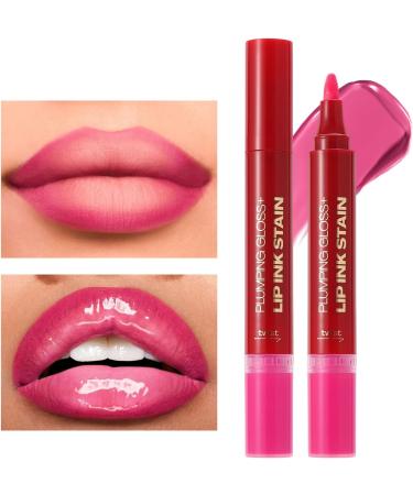 Lip Oil and Pencil Set Dual-Tip Lip Pencil and Gloss Kit Long-Lasting Non-Stick Makeup Cosmetics for Women Girls Sisters - Gift - Buy Online on GoSupps.com
