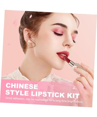 HAPINARY 2pcs Chinese Style Lipstick Non-stick Cup Lipsticks Moisturizing Lipstick Hydrating Lipstick Polymer Clay Cane Lipstick for Lady Lipstick for Women Set Shell Plastic Water Proof 1 count (Pack of 1) As Shown 12 - Buy Online on GoSupps.com