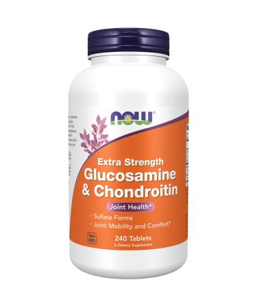 Now Foods Glucosamine & Chondroitin Extra Strength 240 Tablets