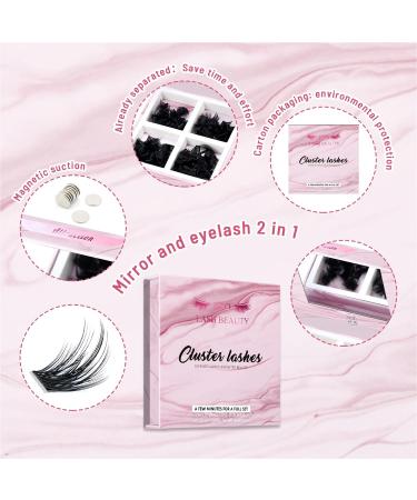180 Pcs Cluster Lashes DIY Eyelash Extensions - Attraction D-10-16 Mix - Easy to Apply Individual Lashes for Home Use - Buy Online on GoSupps.com