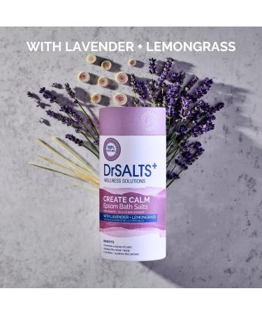 Buy DrSALTS+ Calming Therapy Epsom Salts - Relaxing Lavender Chamomile & Lemongrass Bath Salts for Body & Mind | 750g - International Shipping Available - Buy Online on GoSupps.com