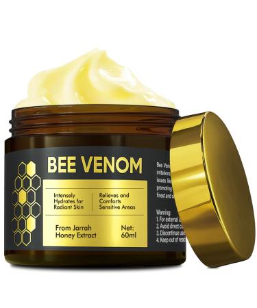 Natural Bee Venom Cream with Organic Royal Jelly - Anti-Aging Face Moisturizer for Wrinkle Reduction and Firming - Daily Renewal Treatment for Mature Skin 1 Count (Pack of 1)