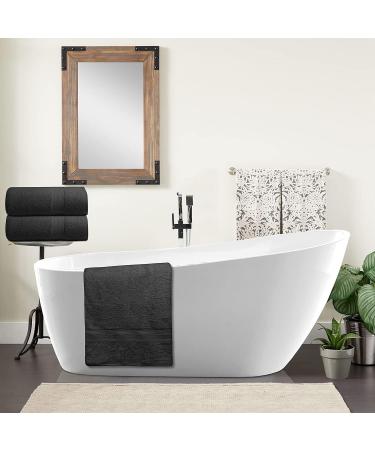 Softolle 100% Cotton Luxury Bath Sheets - Set of 2 - 600 GSM - Eco-Friendly & Highly Absorbent - Oeko-Tex Certified - 35 x 70 Inches - Grey - Buy Online on GoSupps.com
