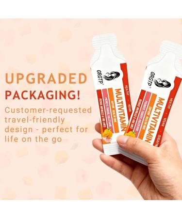 Liquid Multivitamin + Hair Growth | Biotin 10000mcg | Support Healthy Skin Promote Thicker Fuller Hair Reduce Wrinkles & Fine Lines | 15.22 Fl Oz - Buy Online on GoSupps.com