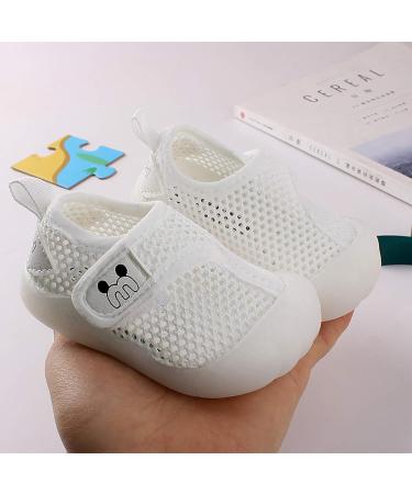 Children's Lightweight Sports Shoes for Baby First-Walking | Breathable Mesh Trainers for Boys and Girls | Size 16 White - Buy Online on GoSupps.com