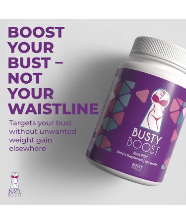 Busty Boost Breast Enhancement Pills - Enhancement & Enlargement Pills for Bigger Boobs & Growth. Natural Fenugreek Saw Palmetto & Maca Formula. Fuller Firmer Breasts in 1-2 Months Made in USA - Buy Online on GoSupps.com
