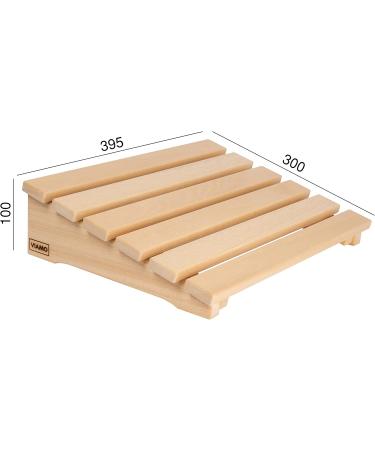 VIAMO Abachi Wood Sauna Headrest Set of 2 - Ergonomic Backrest 39.5x30 cm for Ultimate Comfort - Buy Online on GoSupps.com