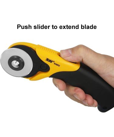 XW Hobby Knife Set - 45mm SKS-7 Rotary Cutter and Precision Knife for Art, Quilting, and Crafting with 12 Bonus Blades - Buy Online on GoSupps.com