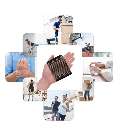Buy Copper Wrist Compression Sleeves for Arthritis & Carpal Tunnel | Comfortable Support for Men & Women - 1 Pair - Buy Online on GoSupps.com