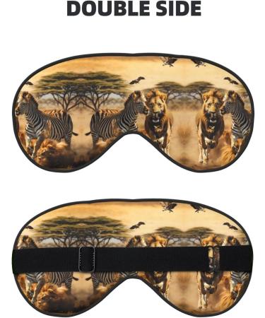 Zebra Animal Print Unisex Sleeping Eye Mask - Soft Comfortable Light-Blocking Sleep Mask for Better Rest - Buy Online on GoSupps.com
