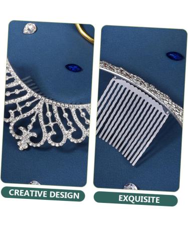 Mikinona Crown Side Hair Comb Rhinestone Hair Clip Girls Tiara Flower Girl Hair Accessories Girls Hair Accessories Wedding Comb Girls Hair Clips The Crown Bride Alloy Small Crown - Buy Online on GoSupps.com