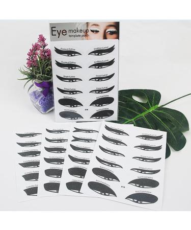 Makeup Stencils for Eyeshadow | Eyeliner Helper Stickers Eyeliner and Eyeshadow Stencils Stickers Set Eyeliner Stencil for Women Easy Eyeliner and Eyeshadow Grooming 4pcs - Buy Online on GoSupps.com