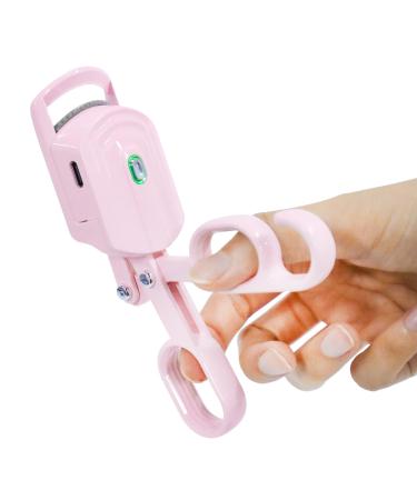 Heated Eyelash Curlers - Bepholan Heated Lash Curler Heated Eyelash Curler Electric Eyelash Curler Rechargeable Eyelash Curler Pink Plastic