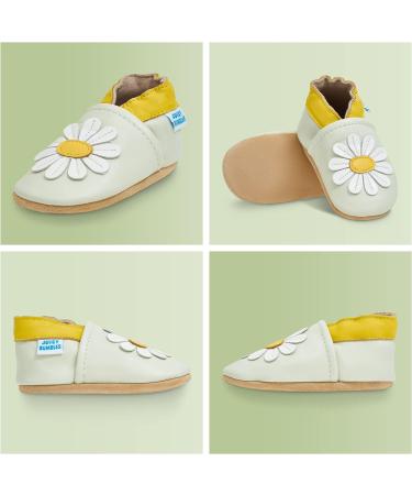 Baby Walking Shoes 6-12 Months - Leather Soft Sole Baby Shoes for Boys and Girls - Daisy Design - Buy Online on GoSupps.com