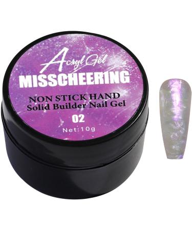 Solid Nail Glue Gel Gel Nail Glue Hard Gel for Nails | UV Light Cured Long-Lasting Building Gel for Nails Gel Nail Glue for Beginners Home Salon Use Manicure Art 02 - Buy Online on GoSupps.com